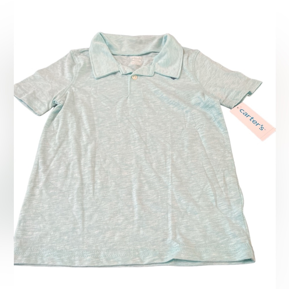 Carter’s Boys size 5T sea foam blue Top